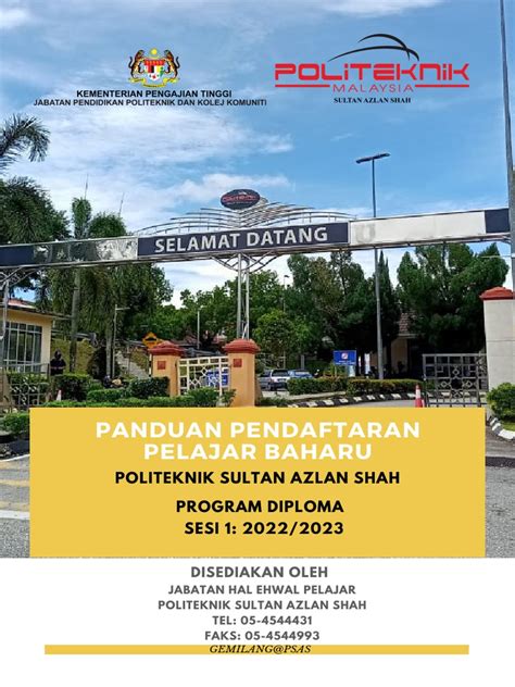 Panduan Pendaftaran Pelajar Baharu Sesi 1 2022 2023 Pdf