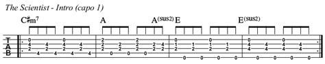 The Scientist chords by Coldplay - Spy Tunes