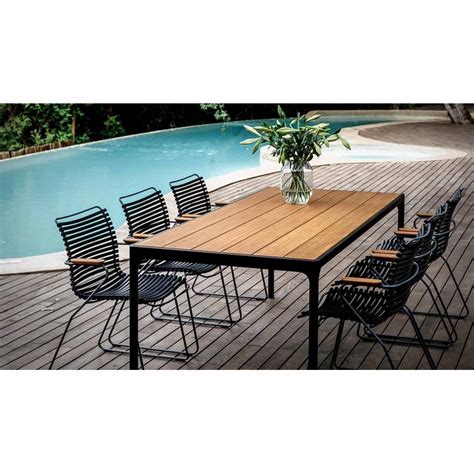 Tuintafel Houe Four Table Bamboo Black X Cm Tuinkussenstore