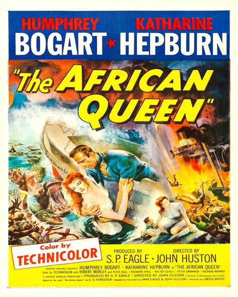 1951 The African Queen Movie Poster Prints Humphrey Bogart | Etsy