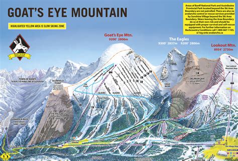 Sunshine Village Trail Map Freeride