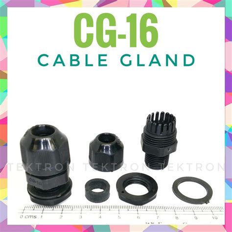 Jual Cable Gland CG 16 Lubang Box 15mm Ukuran Kabel 10mm Snap Bushing