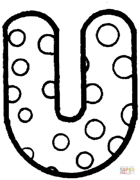 حرف U مع صفحات تلوين منقطة صفحات تلوين حرف U صفحات تلوين للأطفال
