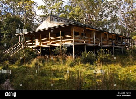 Australia Tasmania Overland Track Hut In Cradle Mountain Lake St