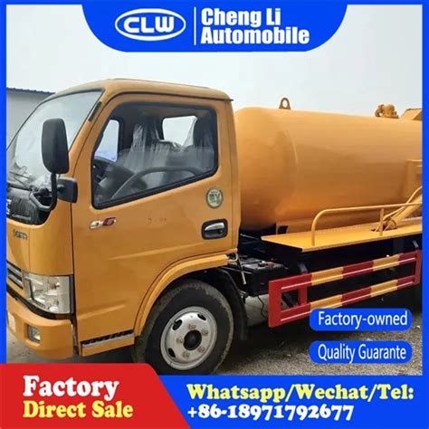 Factory Price Dongfeng Dfac 6000l Vacuum Sewage Suction Truck 4x2