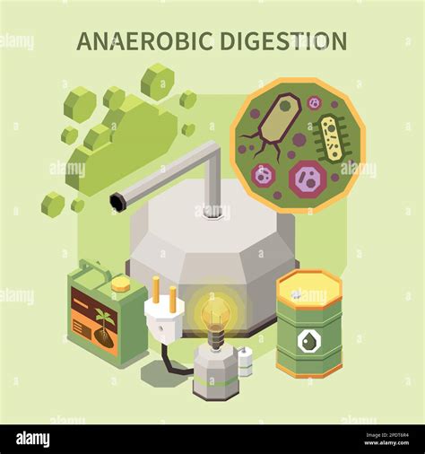 Composición Isométrica De Producción De Biogás Con Electricidad De