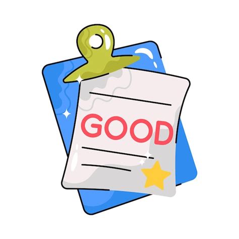 Premium Vector Good Grades Doodle Vector Filled Outline Sticker Eps