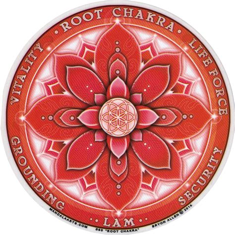 Root Chakra Window Sticker Decal Peace Resource Project