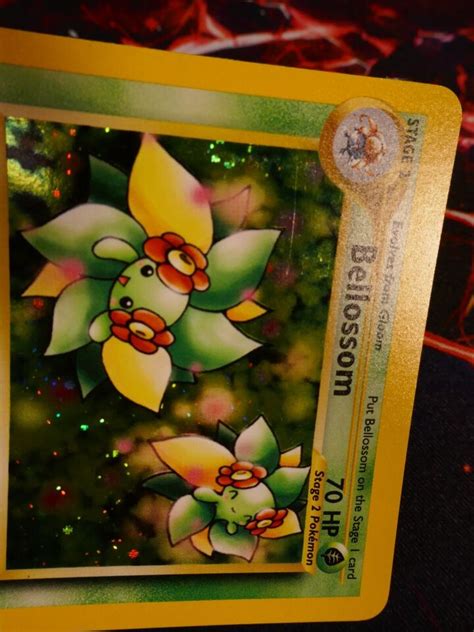 Lp Nm Unlimited Pokemon Bellossom Card Neo Genesis Set Holo