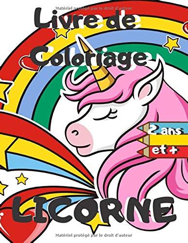 Buy Livre De Coloriage Licorne 2 Ans Et Cahier Coloriage Pour