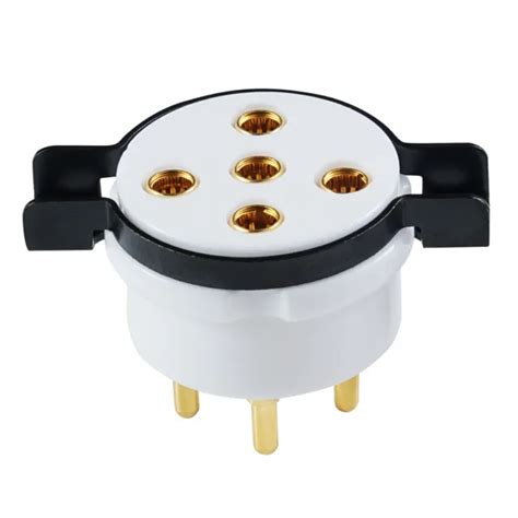 1pcs Amptata 5pin Tube Ceramic Socket Gold Px4 B4 B5 Px25 1064 U18