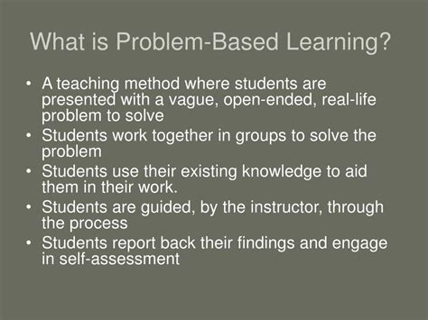 Ppt Problem Based Learning In Library Instruction Powerpoint