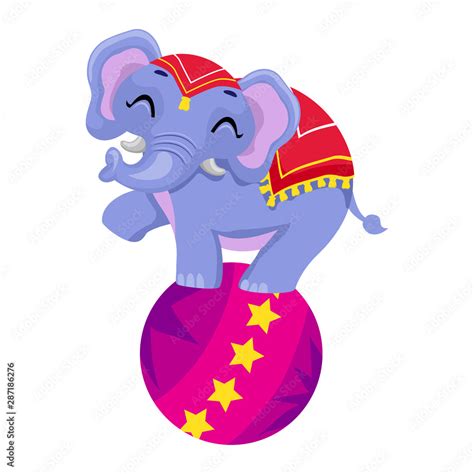 Circus Elephant Standing