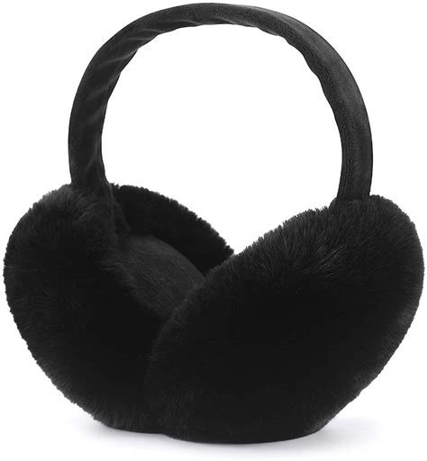 Winter Ear Muffs Faux Fur Warm Earmuffs Cute Foldable Outdoor Ear