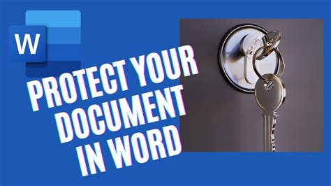 How To Password Protect A Word Document Word Tutorial Youtube