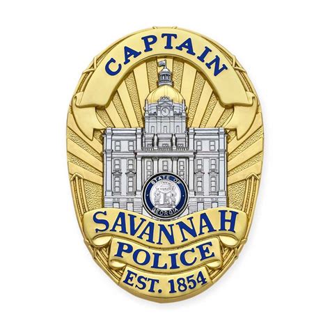 Savannah Georgia Police Badge | Police badge, Badge, Custom badges