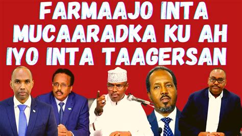 Doorashada Iyo Qaanunka Iyo Farmaajo Inta Mucaaradka Ku Ah Iyo Inta