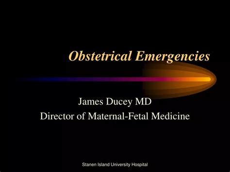 Ppt Obstetrical Emergencies Powerpoint Presentation Free Download Id756142