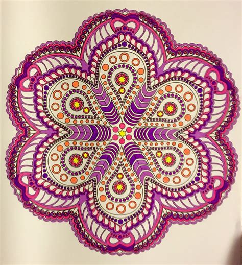 Mandala Colored With Neon Gel Pens Gel Pens By Judy Soto Mandala