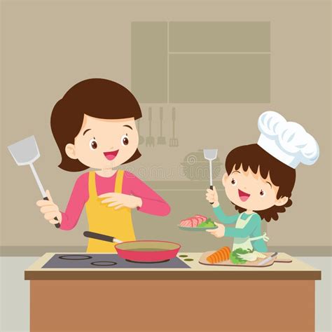 Mom Cook Stock Illustrations – 2,336 Mom Cook Stock Illustrations ...