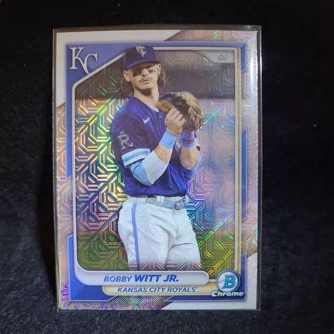 2024 BOWMAN CHROME Mega Box réfracteur Mojo 59 Bobby Witt Jr KC