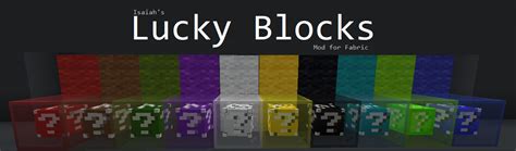 Download Lucky Blocks For Fabric Minecraft Mods And Modpacks Curseforge