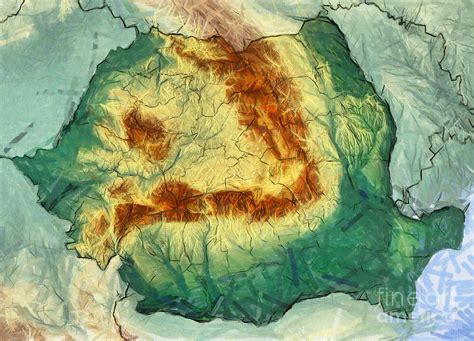 Carpathian Mountains World Map