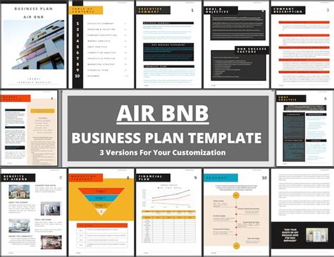 Airbnb Business Plan Canva Template Small Business Planner Etsy UK