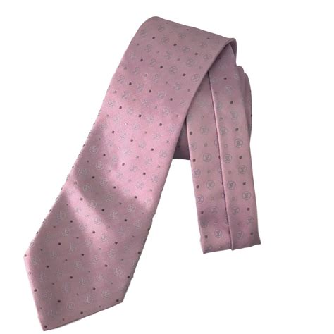 Louis Vuitton Tie Pink Silk Ref Joli Closet