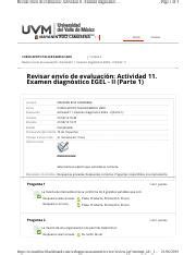 ACTIVIDAD AUTOMATIZADA 11 pdf Revisar envío de evaluación Actividad