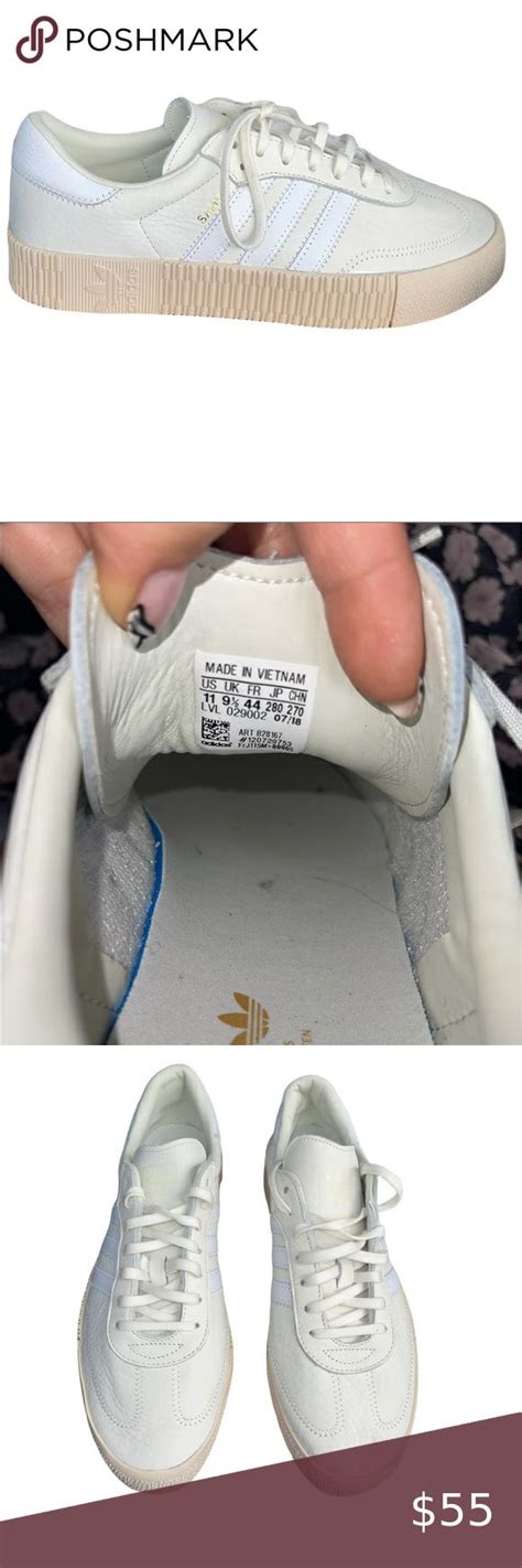 Adidas Originals Samba Rose Platform Offwhite Nude Sneakers Nude Sneakers Sneakers Adidas