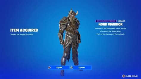 Fortnite Elder Scrolls Nord Warrior Skin All You Need To Know