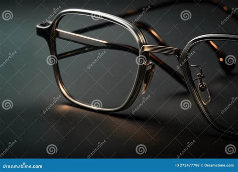 Close Up Of Eyeglasses Ai Generated Stock Illustration Illustration Of Business Female