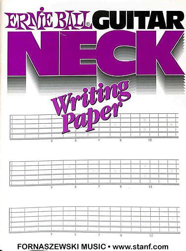 Ernie Ball Guitar Neck Writing Paper Reverb