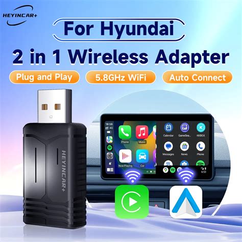 Heyincar Adaptador De Carplay Inal Mbrico En Para Coche Dispositivo