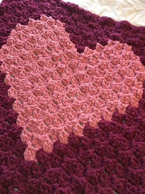 Ravelry C2c Heart Blanket Pattern By Victoria Gillis Free C2c Crochet Pattern And Chart Using