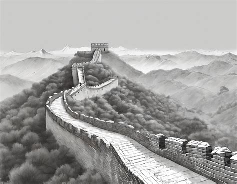 Best Scenery The Great Wall Tourist Attraction Scenery SeaArt AI