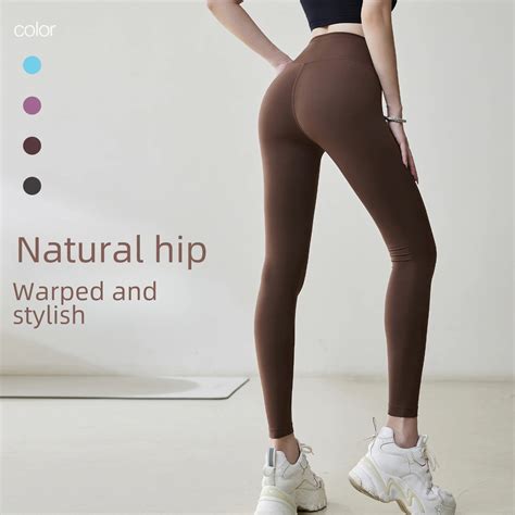 High End Feel Women S Yoga Pants Nude Color Tummy Control Slimming Sporty Sweatpants Seamless
