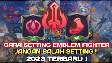 Baru Cara Setting Emblem Dan Build Fighter Emblem Fighter