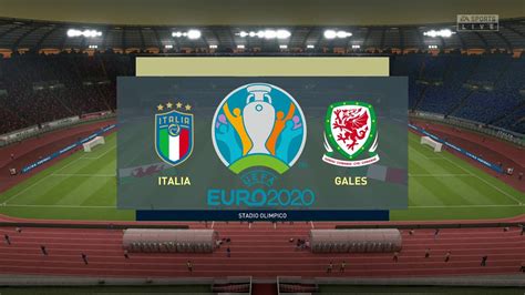 Italia Vs Gales Eurocopa Gameplay Youtube