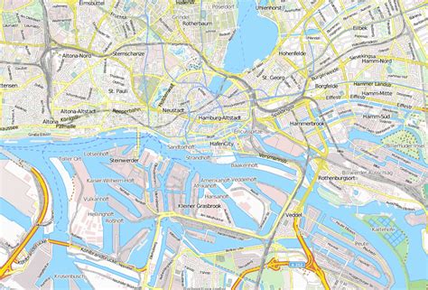 Hafencity Stadtplan Mit Luftaufnahme Und Unterk Nften Von Hamburg