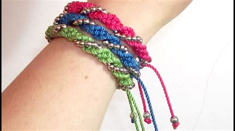 TUTORIAL DIY COMO HACER UNA PULSERA EN ESPIRAL CON CUENTAS PLATEADAS