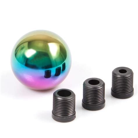 Custom Neo Chrome Aluminum Round Ball Shift Knob Coolshiftknob