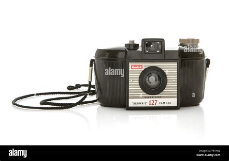 Kodak Brownie 127 Camera Isolated On White An Extremely Popular