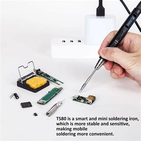 V A Usb Mini Soldering Iron Intelligent Oled Display