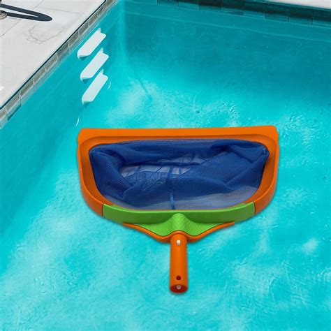 Pool Skimmer Net Remove Debris Leaves Wide Mouth Mesh Mouth Easy For Pond