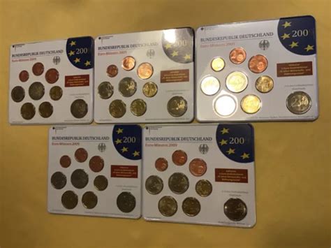 Original Euro Kursm Nzensatz Kms Deutschland Brd Adgfj Komplett In