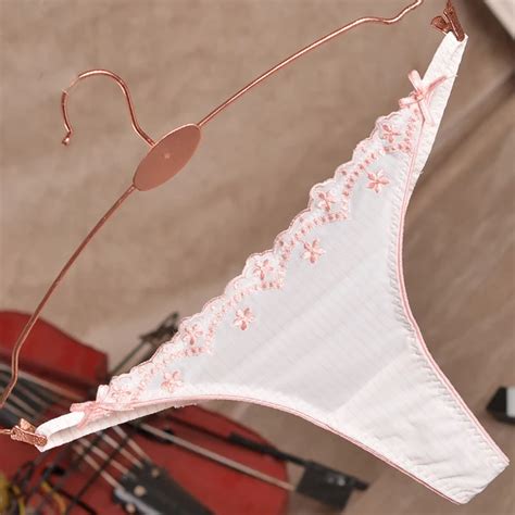 Super Soft Viscose Fabric Fashion T Panties Tape Embroidery Sexy Small