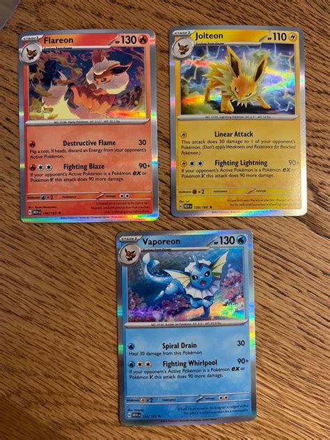 Pokemon Flareon Jolteon Vaporeon Holo Aus Kaufen Auf Ricardo