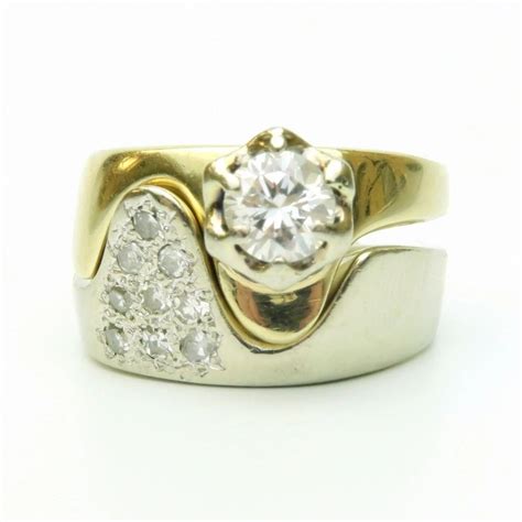 Vintage Diamond wedding set B0990